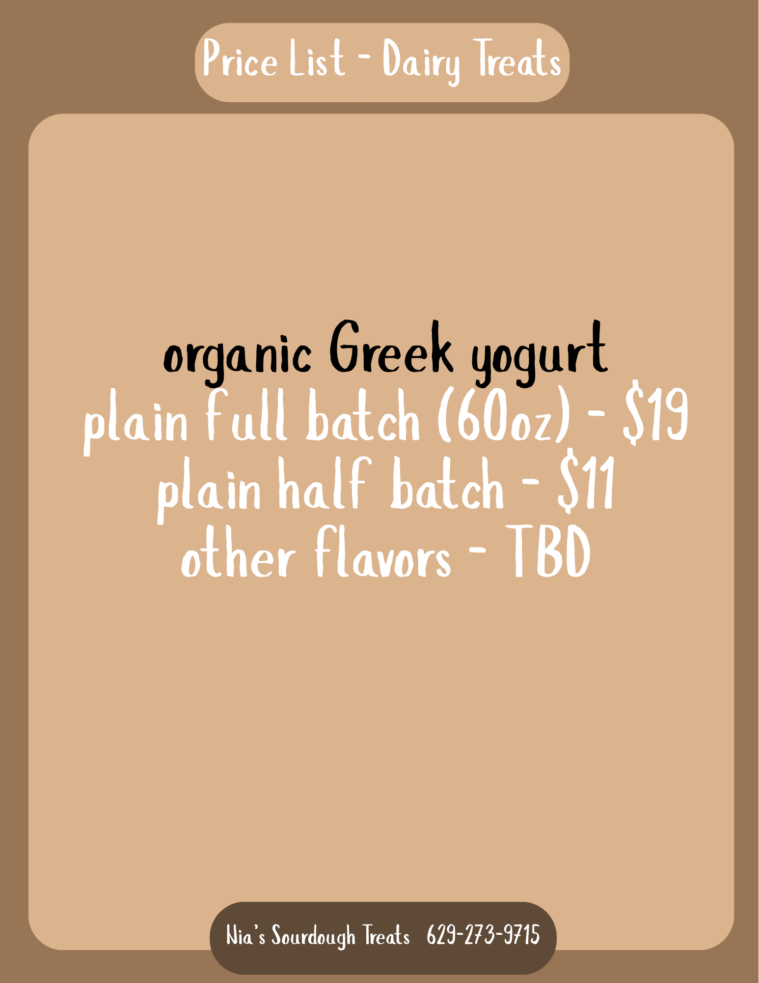 Dairy products
